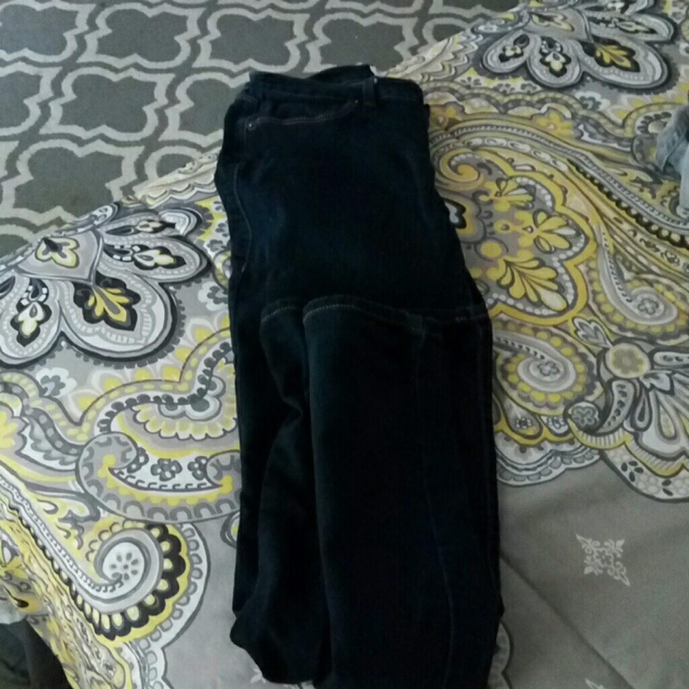 Dark blue boot cut jeans